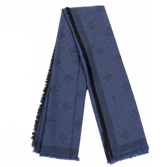 Mulberry Diamond Tree Scarf Night Sky